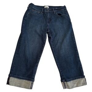 Levi's 515 Capri Jeans Women's Size 4 Dark Wash Cuffed Cropped Denim Normcore